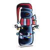 Snowman w/Lights Ekkolight 35”H Acrylic UL Plug