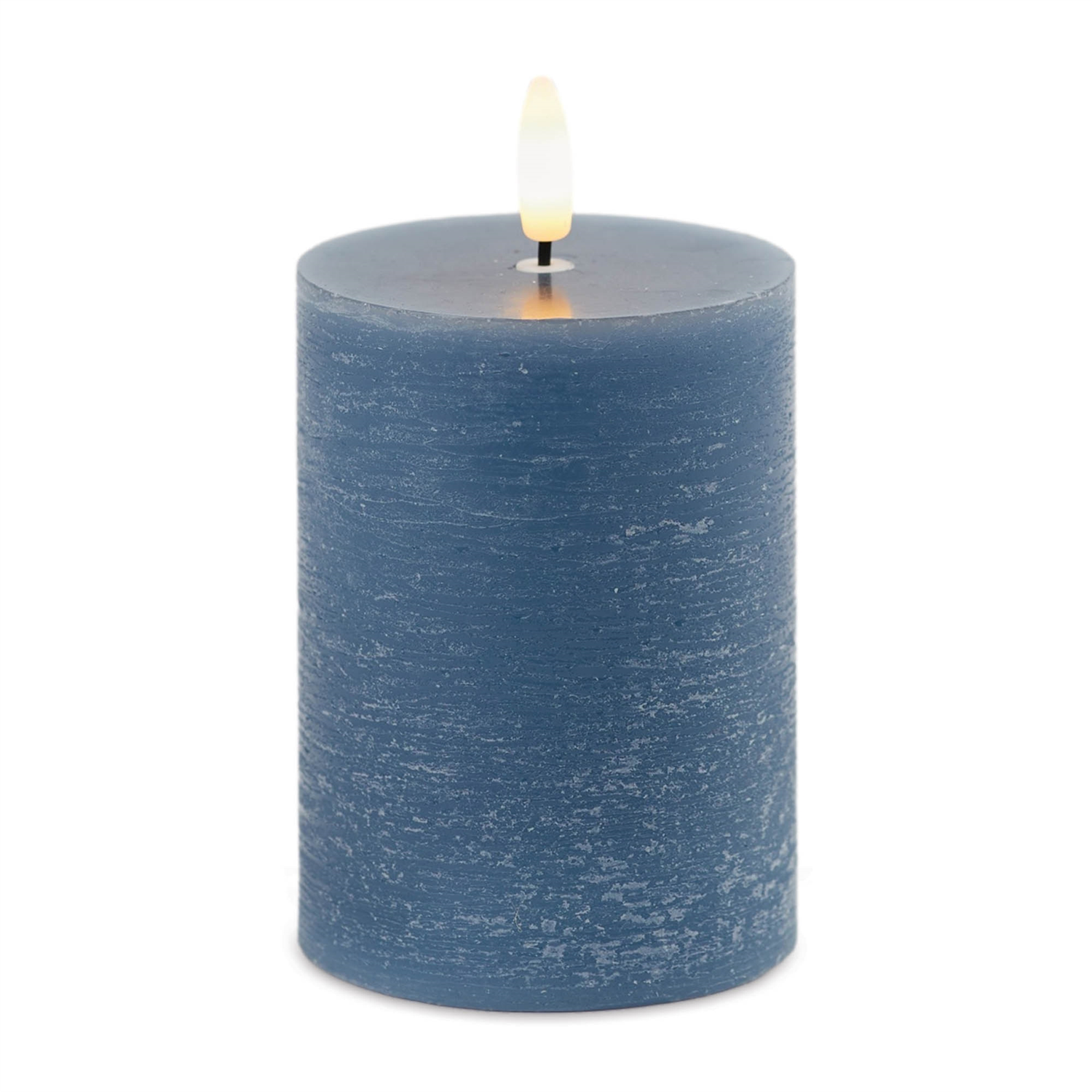FIA Wick Candle BLUE (Set of 2) 3"D x 4"H Wax/Plastic 2 C Batteries Not Included