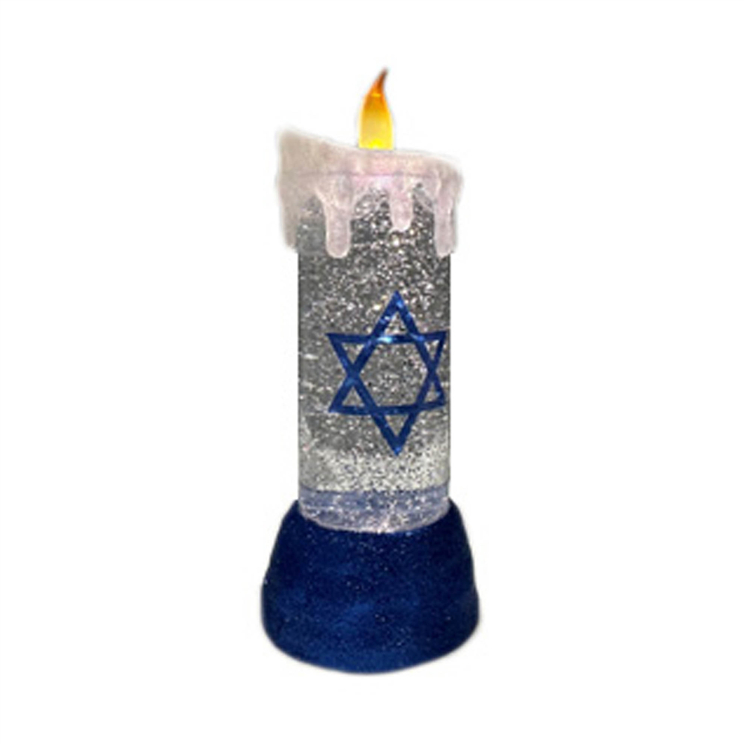 Hanukkah Candle 9.5”H Plastic/Oil Water