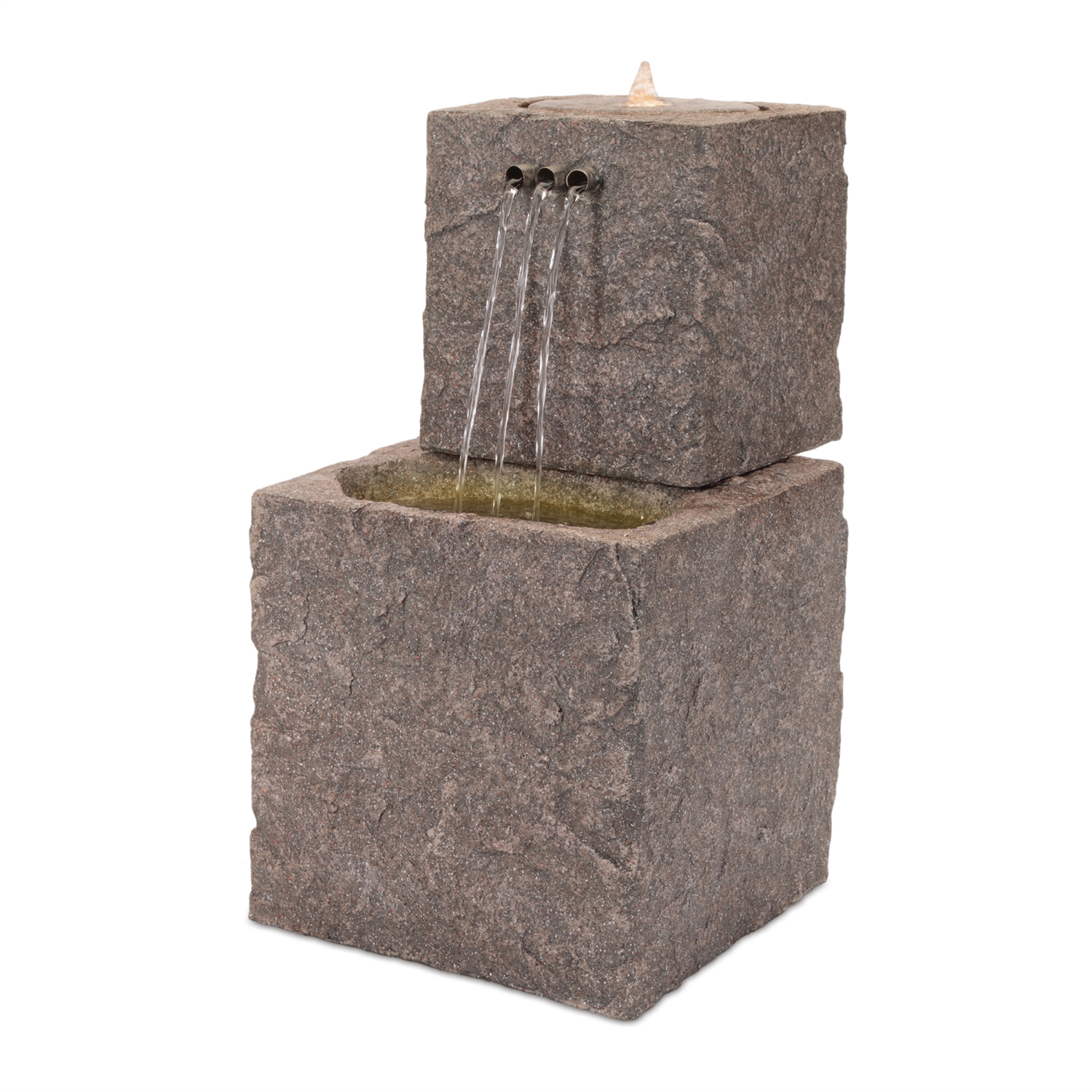 Fountain 12"SQ x 22"H Resin