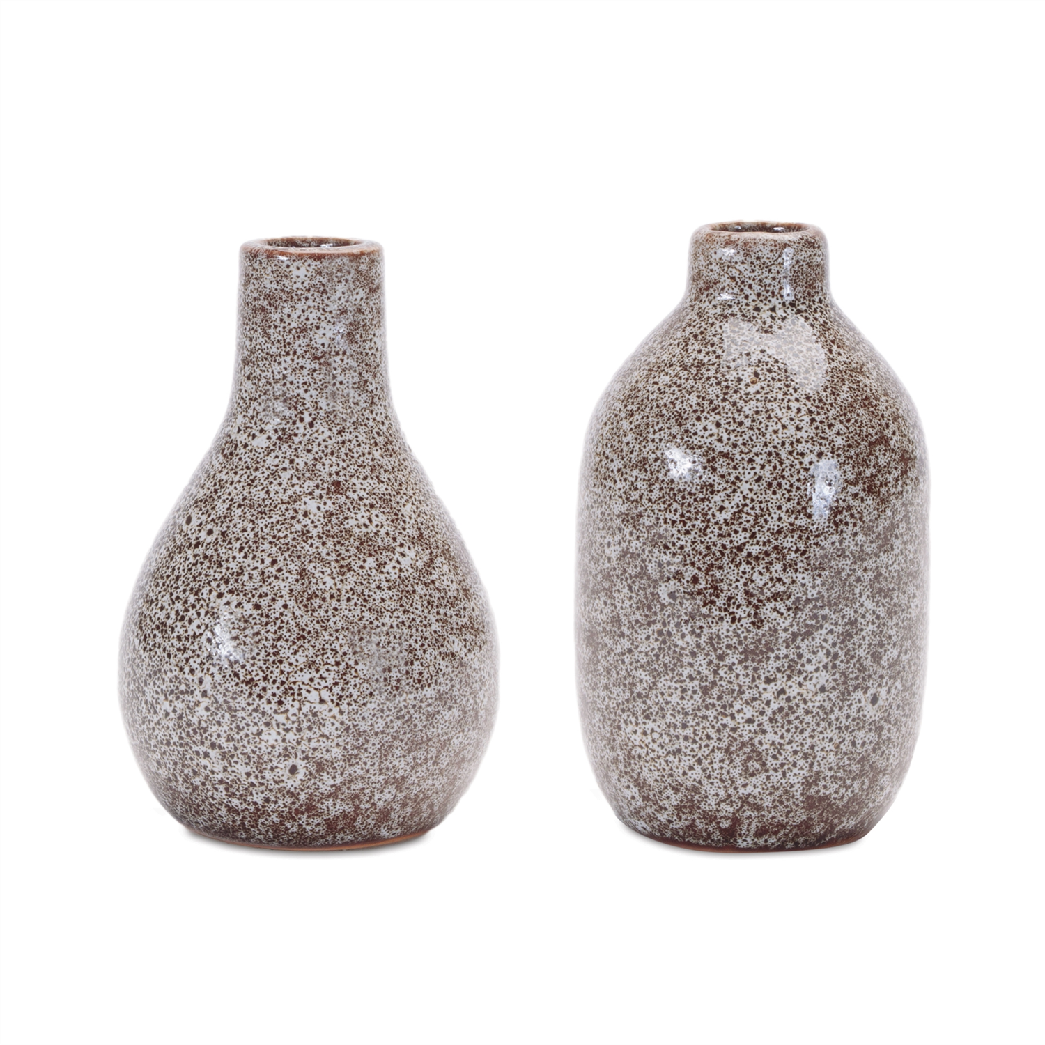 Vase (Set of 4) 4.5"H, 4.75"H Ceramic