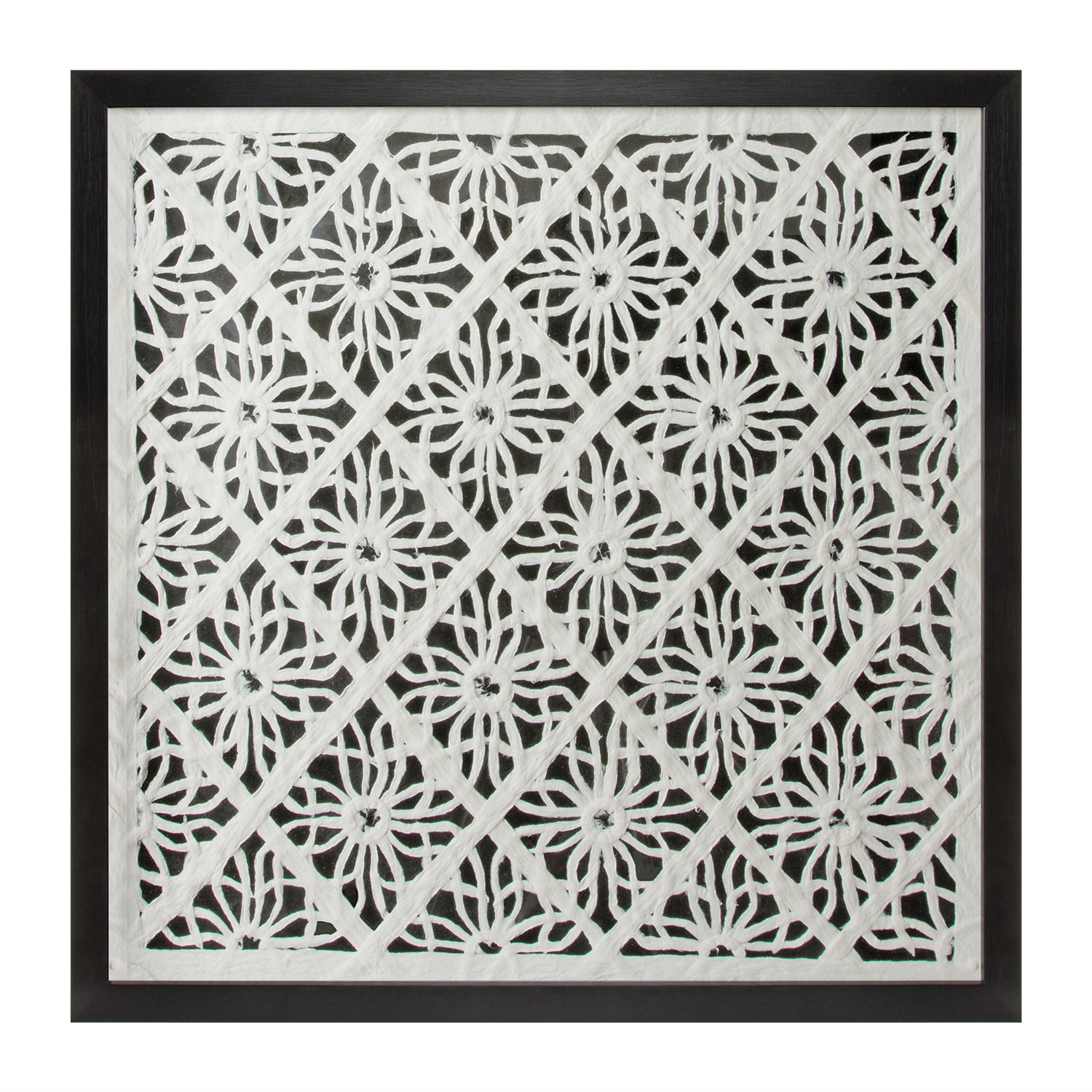 Framed Wall Décor 19.5”SQ Paper/MDF/Glass