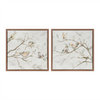 Framed Birds on Branches Canvas Art (Set of 2)