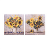 Sunflower Canvas (Set of 2) 23.5”SQ Canvas/MDF
