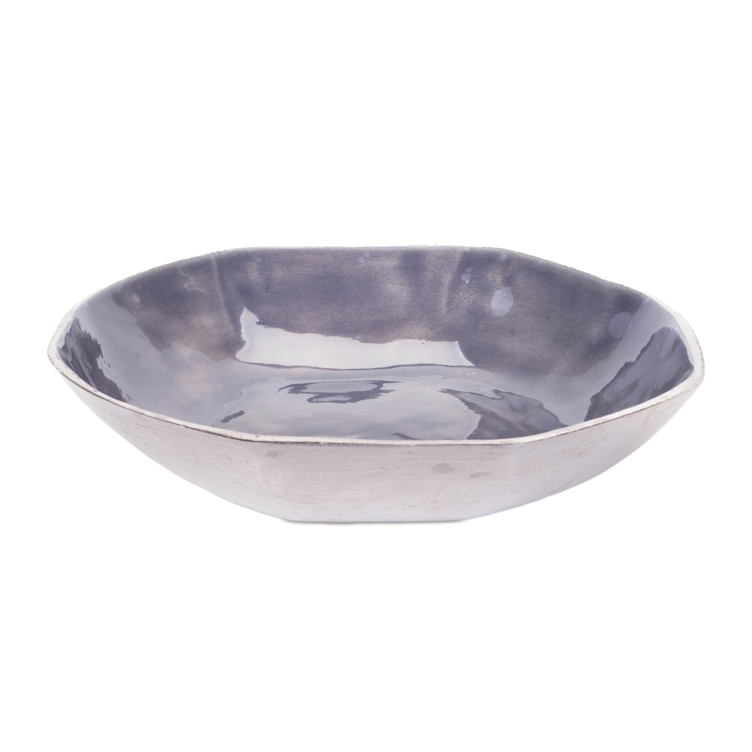 Bowl 13.75"D x 3"H Aluminum