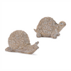 Turtle and Snail (Set of 2) 4”H Resin