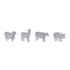 Farm Animal (Set of 4) 6"L x 4.5"H Resin