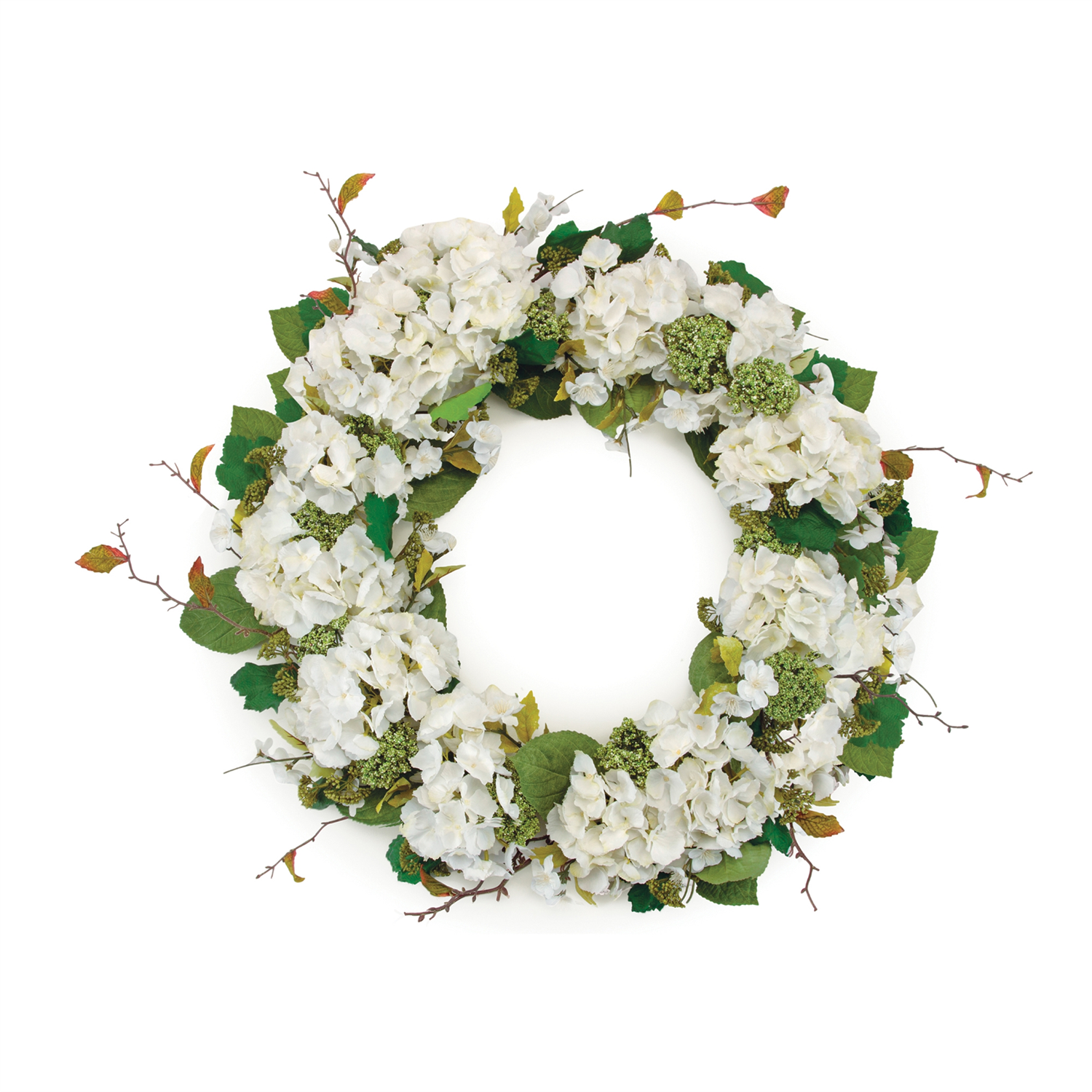Hydrangea Wreath 32”D Fabric