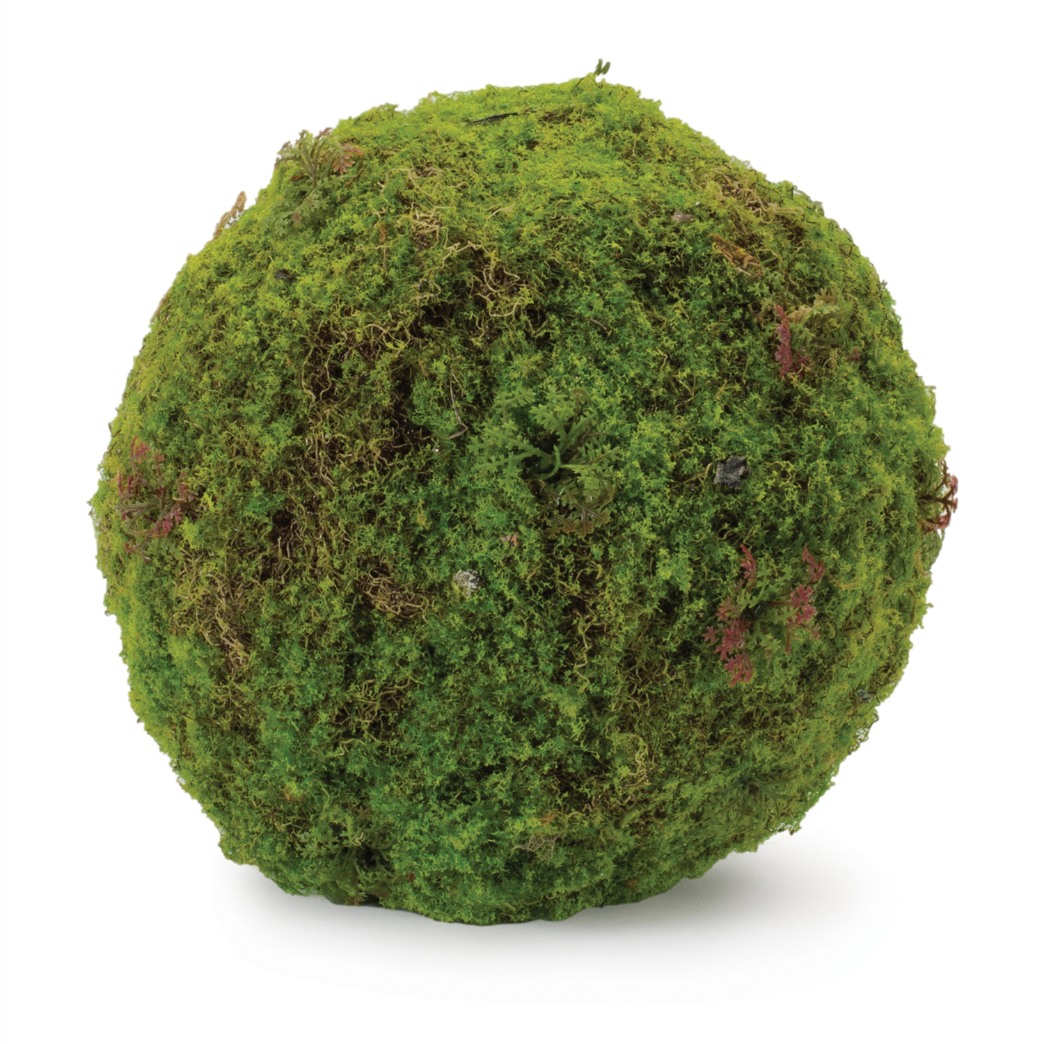 Moss Orb (Set of 2) 8.5”D Plastic/Polyester