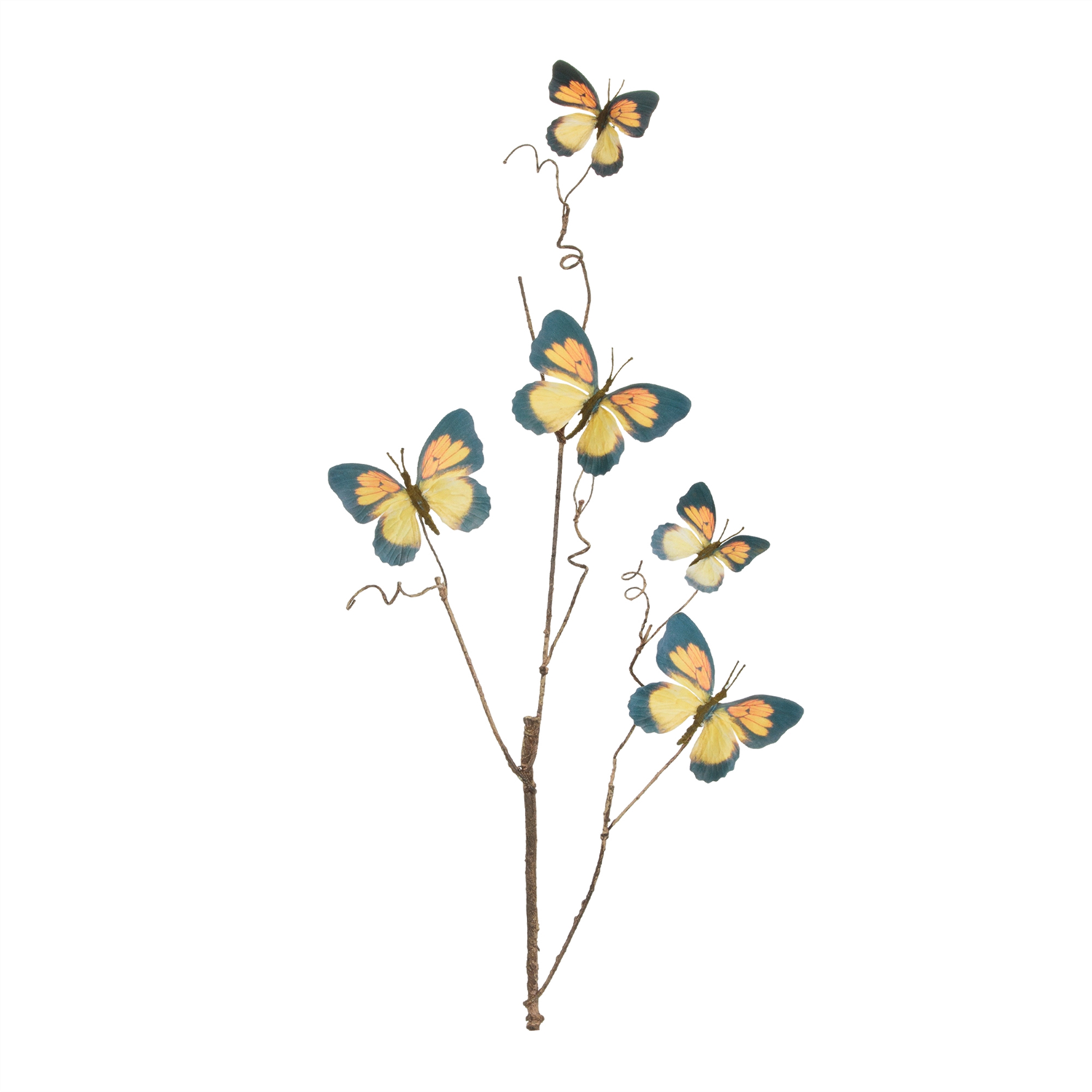 Butterfly Spray (Set of 4) 28”H Polyester