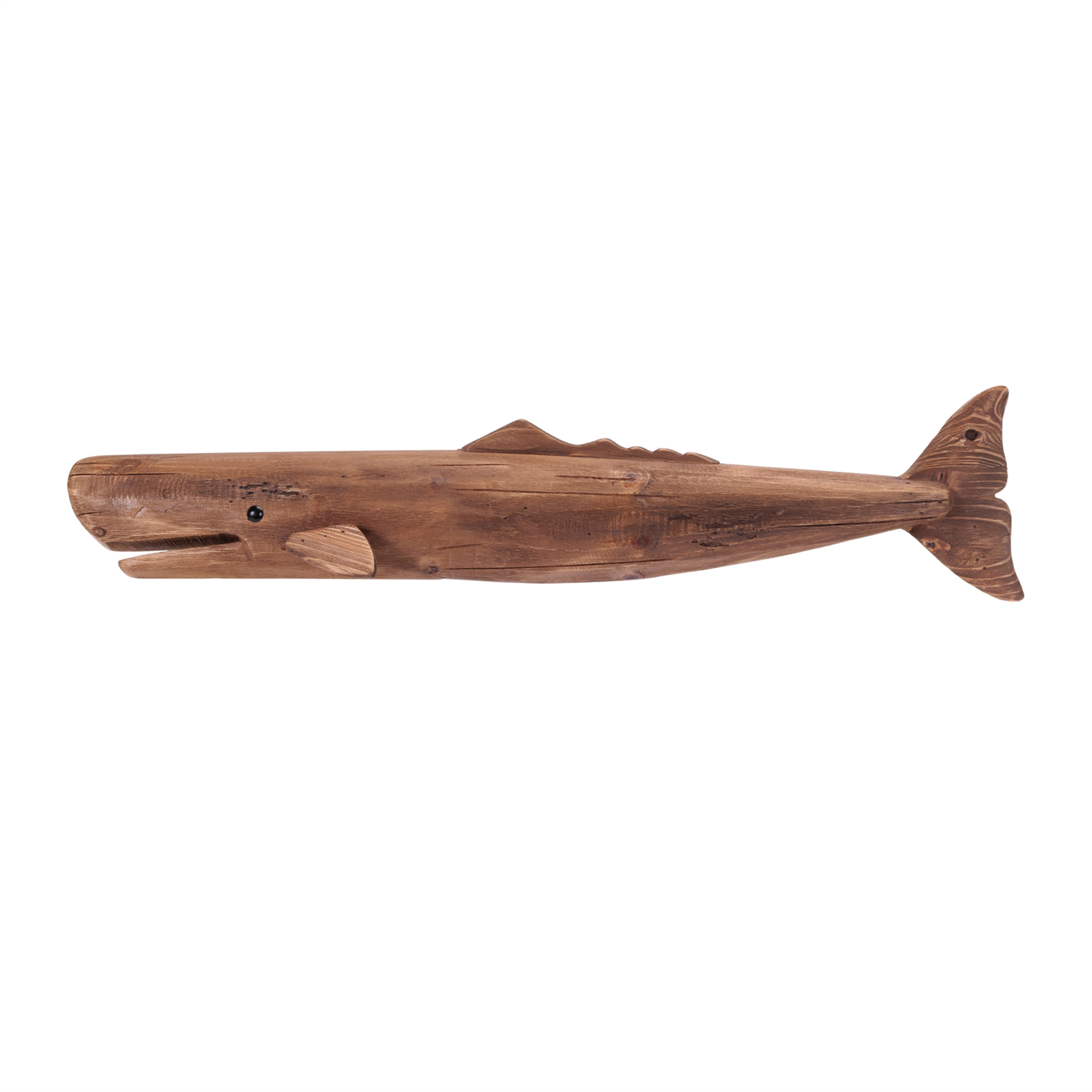 Whale Wall Décor 34"L x 7.5"H Wood