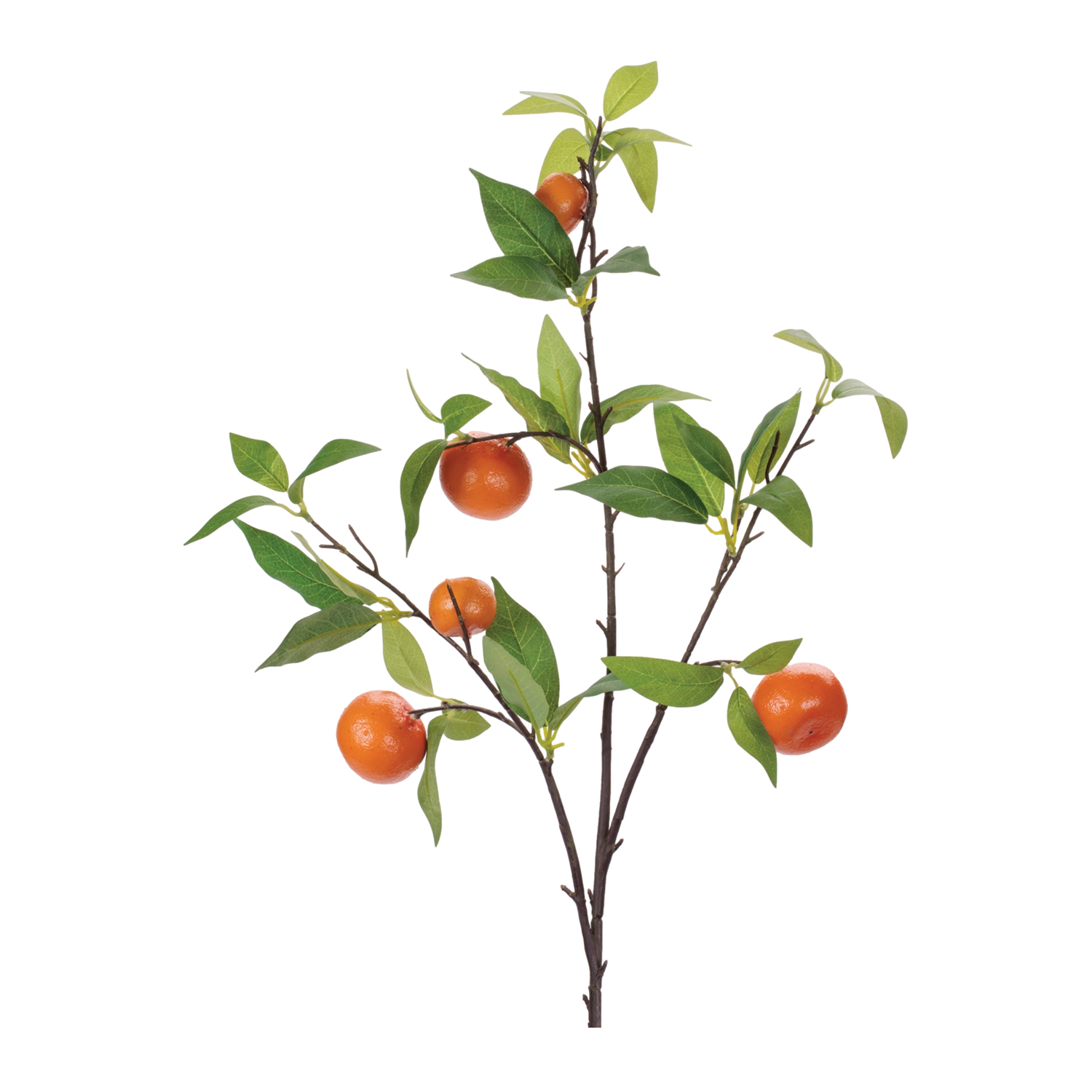 Orange Branch (Set of 6) 34”H Polyester/Styrofoam