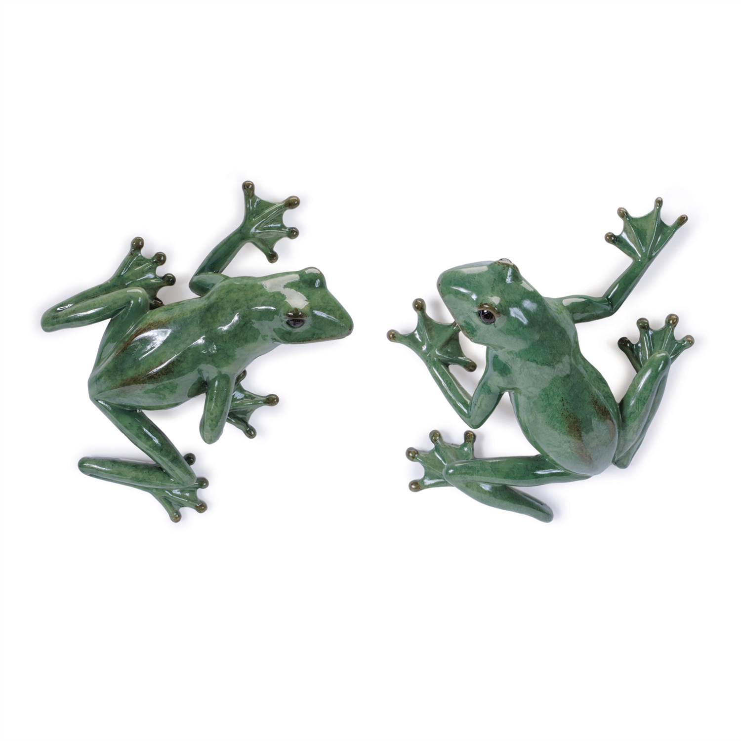 Hanging Frog (Set of 2) 7.75"L x 3.25"H Resin