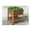 Square Raised Bed with Shelf