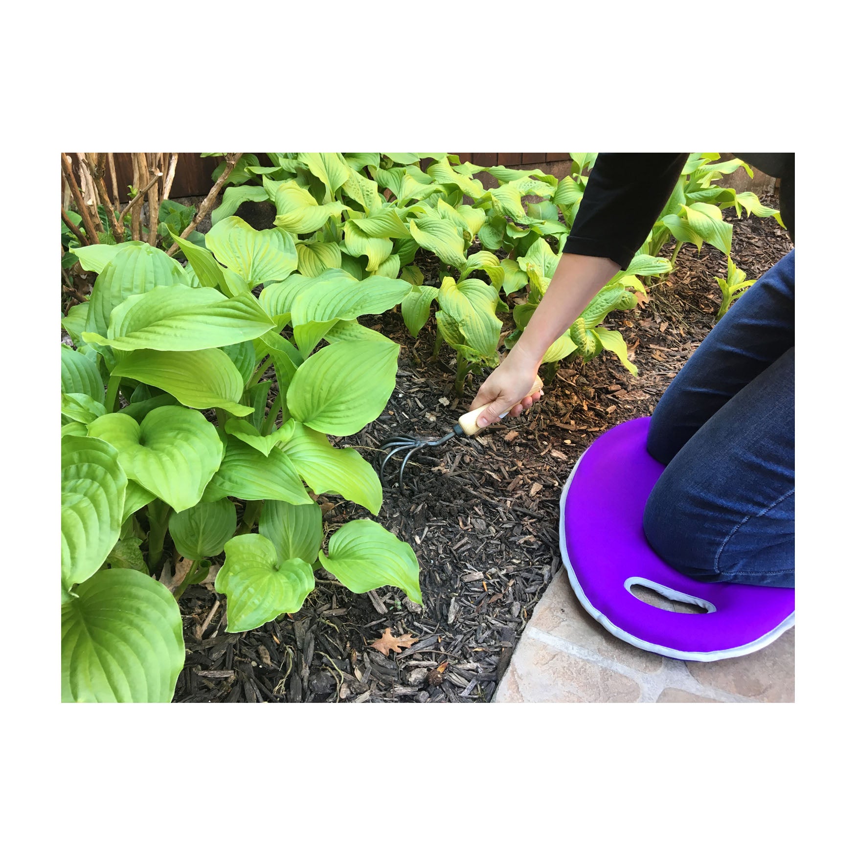 Violet Memory Foam Kneeling Cushion