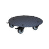 11.8" Black Round Aluminum Plant Caddy