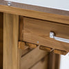 Gardener's Table with Wheels Cabinet and Drawer