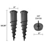 Solar-Powered "TH" Torches with Ground Spikes Set of 2