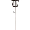 Lantern Wreath Holder 43.5"H Metal/Glass