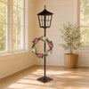 Lantern Wreath Holder 43.5"H Metal/Glass