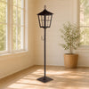 Lantern Wreath Holder 43.5"H Metal/Glass