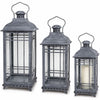Lantern (Set of 3) 14"H, 17"H, 20"H Metal/Glass