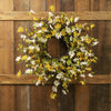 Daisy Wreath 24"D Polyester