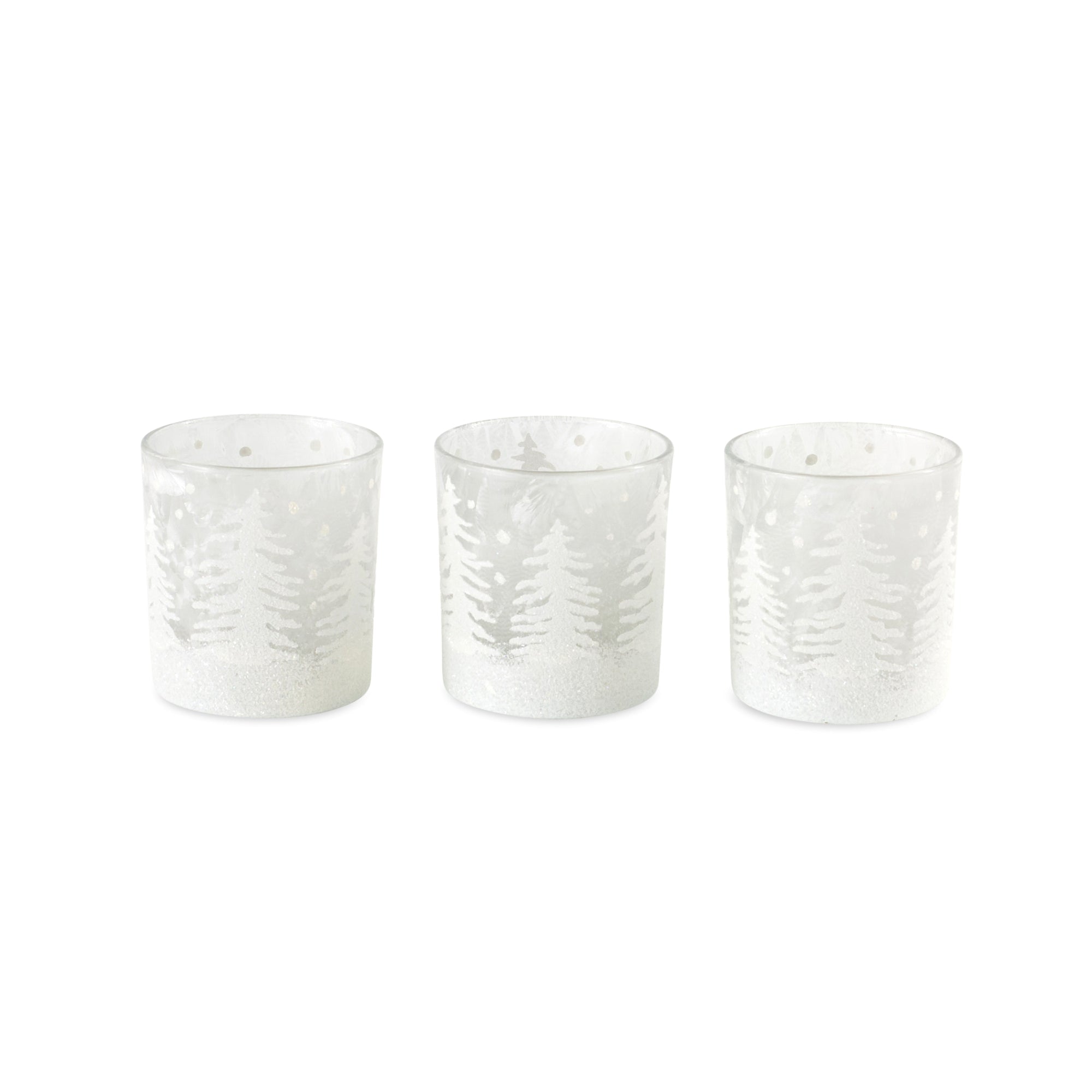 Tree Votive Holder (Set of 12) in PVC Box 3.5"H Glass