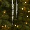 Jewel Icicle Drop Ornament (Set of 12)