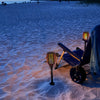 Solar-Powered "TH" Torches with Ground Spikes Set of 2