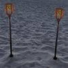 Solar-Powered "TH" Torches with Ground Spikes Set of 2