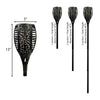 Solar-Powered "TH" Torches with Ground Spikes Set of 2