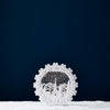 Church Scene Snow Globe 12.25”H Plastic 6 Hr Timer 3 AA Batteries, Not Included or USB Cord Included