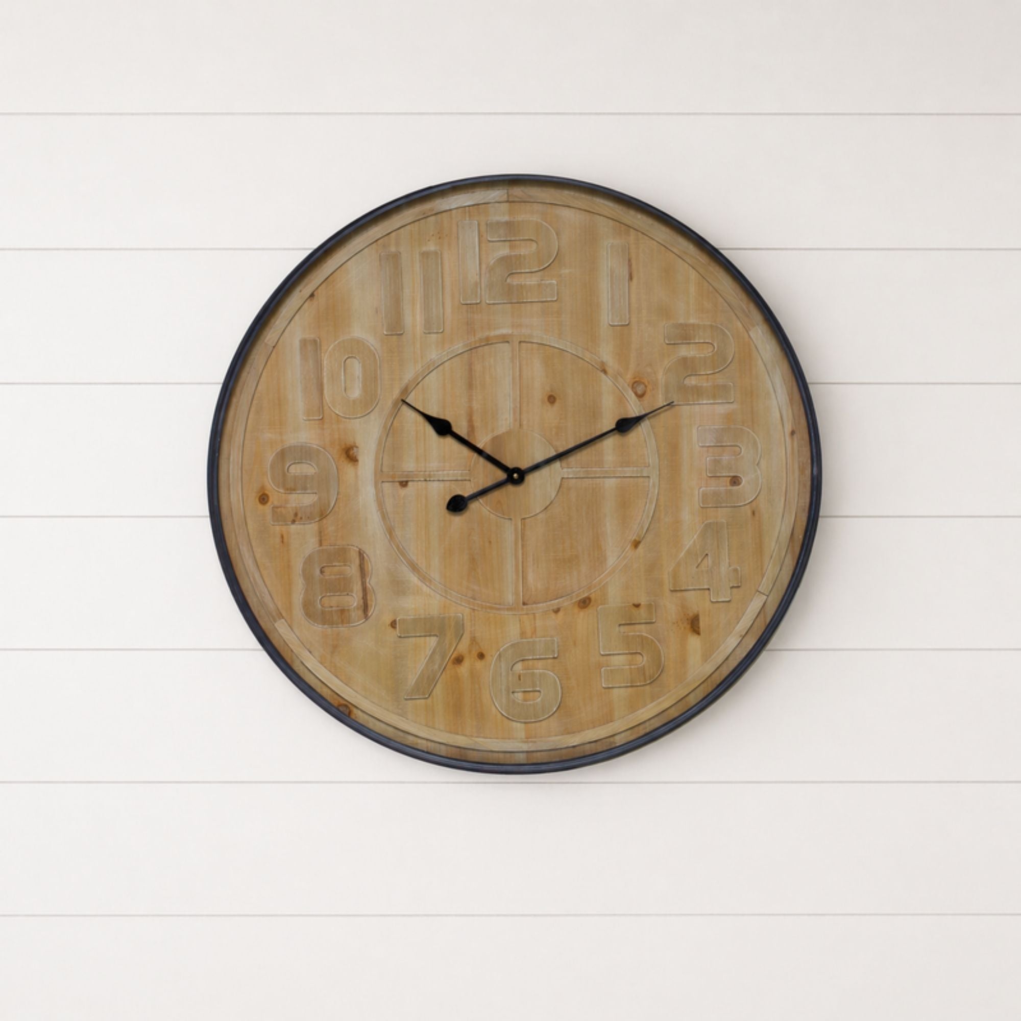 Wall Clock 31.5”D MDF/Iron