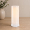 FIA Flame 4"D x 7.5"H Plastic WHITE 6 Hr Timer w/Remote USB Charging Cable Included