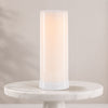FIA Flame 4"D x 7.5"H Plastic WHITE 6 Hr Timer w/Remote USB Charging Cable Included