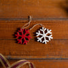 Snowflake Ornament (Set of 12) 4”H MDF