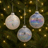 Ball Ornament (Set of 12) 3”D Glass