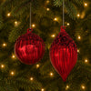 Ornament (Set of 4) 5"H, 8"H Glass