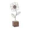 Floral Décor (Set of 2) 14.5”H Resin/Metal