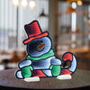 Snowman w/Candy Cane Ekkolight 21.5”H Acrylic UL Plug