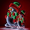 Snowman Ekkolight 47"H Acrylic UL Plug