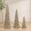 Glittered Pine Tree (Set of 3)