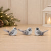 Bird (Set of 12) 3.5”H Foam/Polyester/Feather