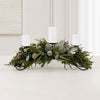 Mixed Pine Candle Holder Centerpiece 32"L x 13"W x 12"H PVC