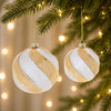 Ball Ornament (Set of 6) 4"D, 5"D Glass
