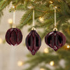 Velvet Glass Ornament (Set of 6)