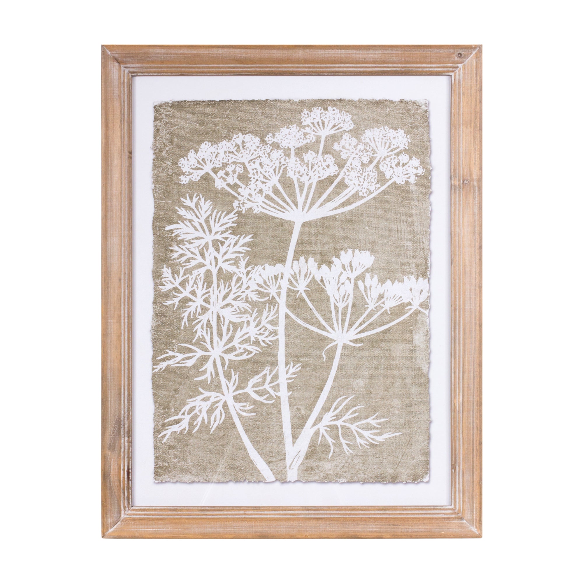 Floral Frame (Set of 2) 21.75"L x 27.5"H Wood/MDF/Paper