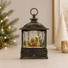 LED Snow Globe w/Santa and Sleigh 10.5”H Plastic 3 AA Batteries Not Included/USB Cord Included 6 Hr