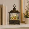 LED Snow Globe w/Santa and Sleigh 10.5”H Plastic 3 AA Batteries Not Included/USB Cord Included 6 Hr